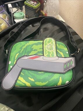 Loungefly Green Swirl Graphic Messenger Bag